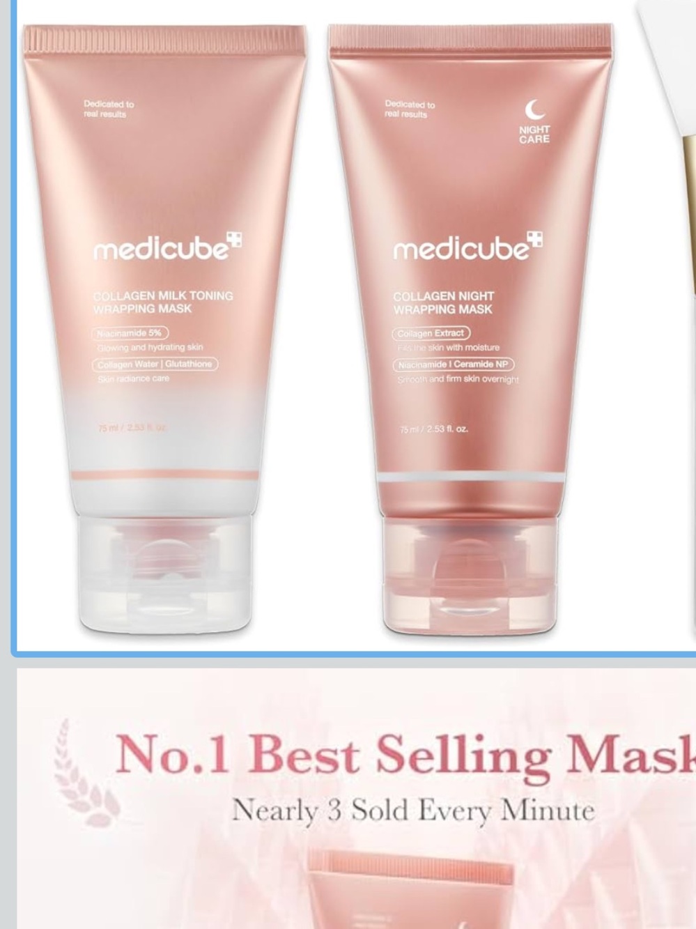 Medicube Day & Night Collagen Wrapping Mask Duo Set